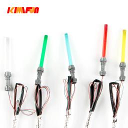 Blocos de construção Lightsaber com luz conduzida, espada do guerreiro, armas, figura da guerra, usb, brinquedo, presente, 10pcs - Image 5