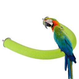 Perca de papagaio para aves, suporte grosso, madeira em formato de u, garra, bastão de moagem, gaiola, brinquedos para araras, papagaio - Image 2