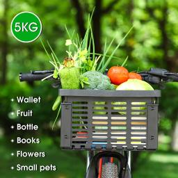 Cesto dobrável para bicicleta west biking, cesta de bagagem traseira para ciclismo, mtb, acessório para guidão e armazenamento frontal - Image 2