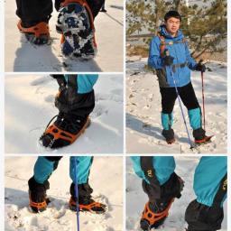 Grips Ice Snow para sapatos de escalada, Crampon para caminhadas e escalada, Chain Claws and Grips, Capa para sapatos, 13 dentes, 1 par - Image 5