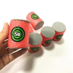 7.2cm 100 pçs para nerf balas macias dardos cabeça redonda recarga esponja dardos crianças brinquedo arma balas para nerf n-strike blasters - Image 3