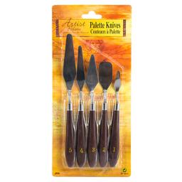 Paleta de pintura mista de aço inoxidável, 5 peças, espátula raspadora, materiais de arte de desenho para artista, óleo, pintura de lona, mistura de cores - Image 6