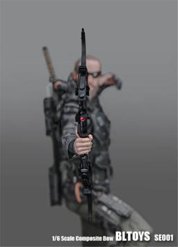 BLTOYS-Mini Conjunto Modelo Arco Composto, Acessórios Arma Soldado, Mini Modelo Seta, Figura 1:6 Action, Fit 12" - Image 6