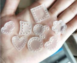 Base acrílica clara para artesanato, malha DIY, achados de artesanato, material novo, opção de tamanho, 20 pçs/lote - Image 5