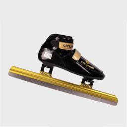Cityrun patins de gelo sapatos com 380mm 410mm 430mm prata 62 faca fibra carbono botas pista campo corrida gelo lâmina inline pista curta - Image 6
