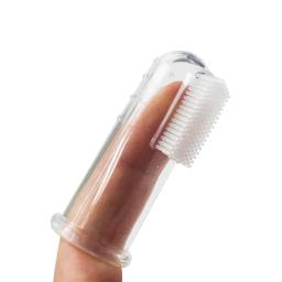 1pc super macio pet dedo escova de dentes do cão de pelúcia cão escova mau hálito tártaro dentes ferramenta gato limpeza suprimentos do cão acessórios - Image 4