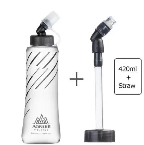 Garrafa de Silicone Dobrável Aonijie E885 para Água - Ideal para Ciclismo e Viagens, 250-600ml de Material Sofisticado