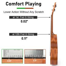 Cavalo soprano ukulele mogno 21 polegada ukelele para iniciante com saco de show sintonizador cinta string capo picaretas - Image 4
