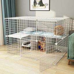 Portátil Pet Playpen com Fio de Metal, Crate Kennel, Pet Fence, Guarda Seguro, Coelho Gaiola para Cachorro e Gatinho, Pen Exercício, DIY, Pequenos Animais - Image 5