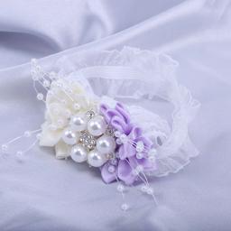 Pérola Rhinestone Corsage de pulso para senhoras, pulseira elástica para a noiva e dama de honra, DIY Wedding Party Props, venda quente, novo, SW049 - Image 3