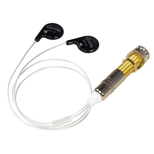 Captador de Guitarra Acústica JOYO GGP-03 com Microfone de Contato Piezo - Ideal para Guitarras, Cavaquinhos, Violinos e Violoncelos