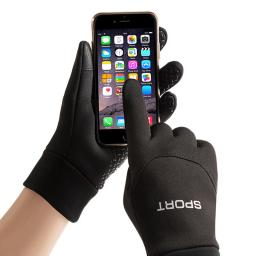 Luvas de ciclismo reflexivas antiderrapantes para homens e mulheres, quentes, touchscreen, correndo, impermeável, à prova de vento, velo, esportes de esqui, inverno - Image 4