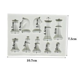 Moldes de resina para artesanato, formas internacionais de xadrez, resina epóxi diy, moldes para fazer joias - Image 2