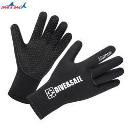 3mm anti-deslizamento neoprene cinco dedo luvas quentes para mergulho mergulho snorkeling surf caiaque canoagem caça submarina esqui - Image 4