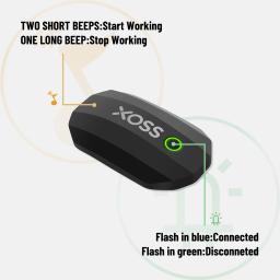 Xoss cinta no peito sensor de freqüência cardíaca bicicleta formiga monitor bluetooth + saúde sem fio inteligente sensor - Image 3