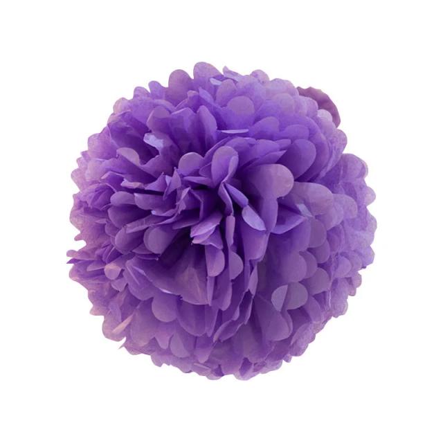 Pompons de Papel para Decoração de Casamentos, Festas de Aniversário e Baby Showers - Conjunto com 5 Peças Coloridas