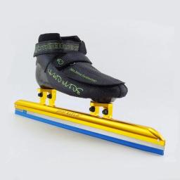 Bruce super luz pista curta patins de gelo preto branco lâmina gelo em linha sapatos de patinação neve campo 380 410 430 inverno lago sneaker - Image 5