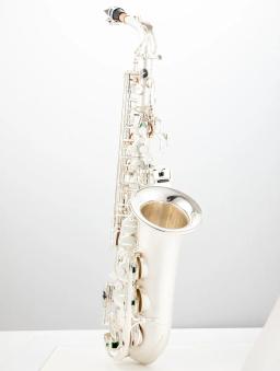 Prateada Saxofone Alto, instrumentos musicais, E Sax plano com bocal, Real Picture, profissional, novo - Image 3