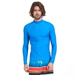 Camiseta masculina à prova de UV, blusa manga comprida, proteção solar, camada base de natação, surf e snorkeling, camisa de mergulho, 6 cores - Image 1