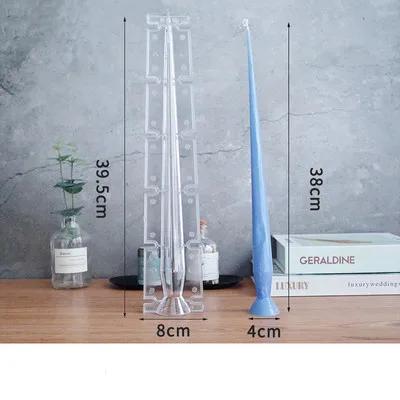 Molde de Vela Acrílica Pontiaguda DIY para Decoração de Natal em Casa