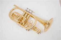 Trompete de metal com estojo e bocal de alta qualidade, dourado, bb, para trompete, instrumentos musicais - Image 5