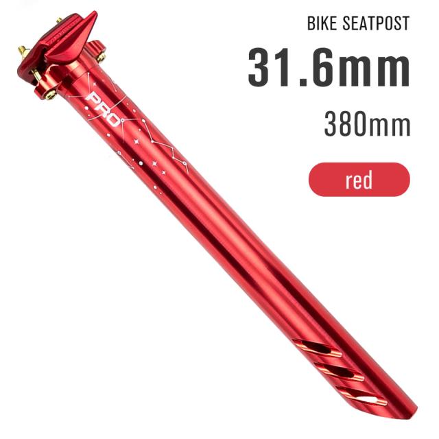Tanke Selim Mountain Road Bicicleta Ultraleve Liga de Alumínio MTB Espigão Tubo 27.2/30.9/31.6mm * 380mm