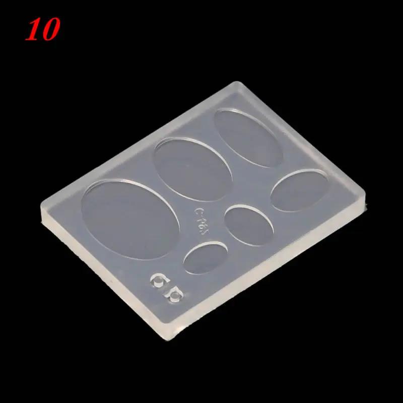 Resina UV Moldes Geométricos para Artesanato, Molde de Areia Movediça Oca com Elipse Quadrada e Redonda, Ferramenta de Jóias DIY - Image 1
