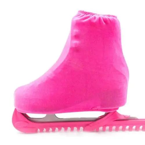 Descontos Imperdíveis: Conjunto de 2 Peças de Botas de Veludo Elástico para Patinação no Gelo com Capa Protetora à Prova de Poeira