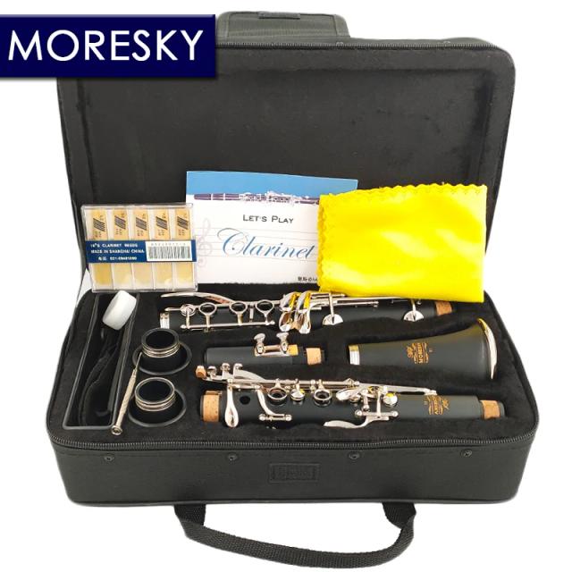 Clarinete Bb 17 Chaves MORESKY em ABS: Performance e Durabilidade para Músicos