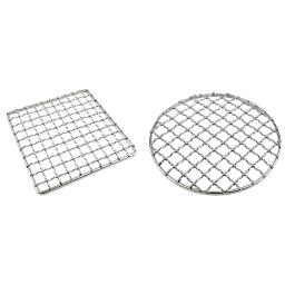 Grelha de acampamento grade de aço inoxidável malha grill bushcraft grill rack de acampamento para fogo cozinhar churrasco backpacking fogueira avaliado - Image 2