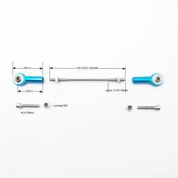 M3 ajustável Push Rod End, Ball Joint Linkage Set Assembly, Servo Biela, Aço inoxidável para RC Aircraft Boat - Image 4