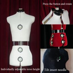 Manequim de costura profissional para vestuário e alfaiate, DIY, suprimentos de roupas, fábrica, venda quente, novo estilo, tamanho ajustável - Image 5