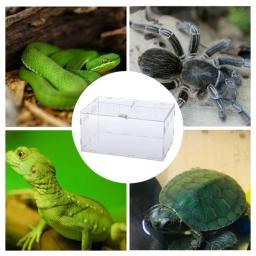 Caixa de acrílico transparente Terrário, Terrário para Répteis e anfíbios, Grilo, Tartaruga, Aranha, Caracol, Terrário para Terrário, Terrário para Terrário, Lagartixa - Image 3