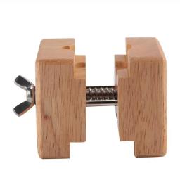 Assista Repair Tool Kits para Relojoeiros, Caixa De Madeira Profissional, Bloco Grampo Vise, Movimento De Madeira e Aço Inoxidável - Image 5