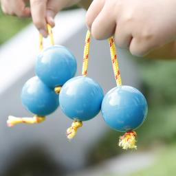 1 par de ritmo areia bola asalato abs mão abanador areia bolas maracas percussão instrumento musical para crianças educação precoce brinquedos - Image 5
