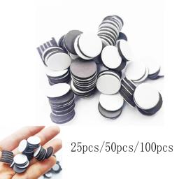 10/25/50/100 pçs redondo adesivo magnético cabochão de vidro apto para geladeira ímã diy blackboard adesivo contas jóias - Image 2