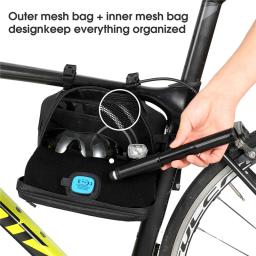 Oeste Biking-Multifunções Bicicleta Guiador Bag, Cintura Ombro, Ciclismo Quadro Bag, Grande Capacidade, MTB, Road Bike Acessórios - Image 4