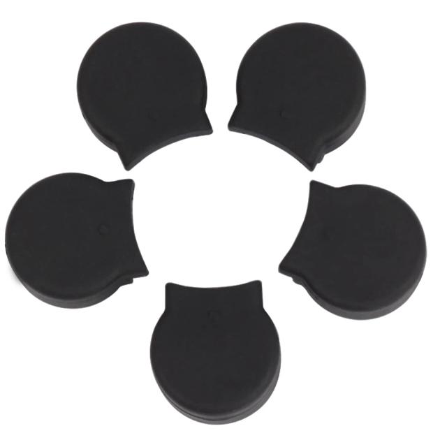 Conjunto de 5 Almofadas de Borracha para Dedo de Clarinete - Acessórios Confortáveis para Instrumentos de Sopro