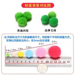 Pompons macios coloridos para decoração de casa, artesanato de pelúcia fofo, DIY Pom Pom, bola de pele, brinquedos infantis, 10g, 8mm, 10mm, 15mm, 20mm, 25mm, 30 milímetros - Image 5