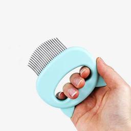 Escova de massagem para animais de estimação, pente em forma de concha, removedor de pelos de cães e gatos, ferramenta de massagem, 1 peça - Image 6