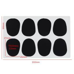 8 pçs/lote silicone preto 0.5mm alto tenor saxofone clarinete bocal almofadas - Image 6