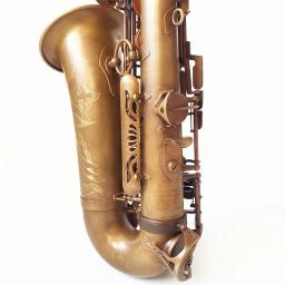 Alto saxofone eb simulação de cobre antigo alto sax profissional jogando instrumento de sopro com bocal - Image 6