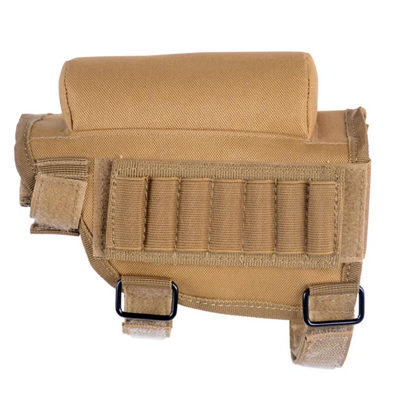 Pochete tática para rifle e bochecha, ajustável, uso externo, com suporte de bala, almofada para munição de cartuchos, bolsa de 19cm x 6cm x 13cm - Image 1
