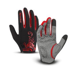 Luvas de ciclismo à prova de choque para homens, Luvas antiderrapantes, Touchscreen Bicycle Sports Gloves - Image 1