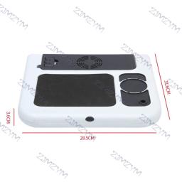 Portátil Dobrável Laptop Desk com Ventilador de Refrigeração, Cama Ajustável, Suporte De Mesa De Computador, Suporte Para Notebook com Mouse Pad - Image 5