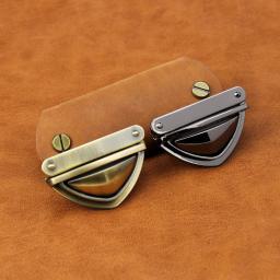 Prendedor de metal para bolsa, fecho de metal diy com fecho por torção, fivela de pressão para reparação de bolsa de couro, bolsa de mão, 10 peças - Image 1