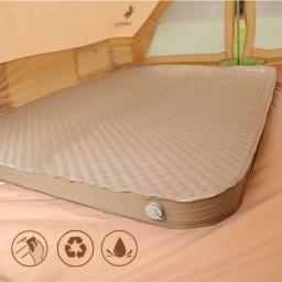Acampamento duplo colchão inflável casal esteira de ar turismo auto-inflar dobrável luz única cama de dormir ao ar livre almofada automática - Image 5
