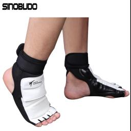WT-Taekwondo PU couro pé guarda meia para adultos e crianças, Sparring Karate tornozelo protetor, equipamento de boxe, artes marciais meia, novo - Image 5