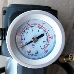 Bomba para encher pneu de carro, compressor de ar automático de borracha com manômetro, dc 12v psi - Image 5