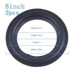 2 pces 4/5/6.5/8/10/12 Polegada alto-falante universal de alta elasticidade surround reparação espuma woofer borda substituição espuma borracha - Image 6